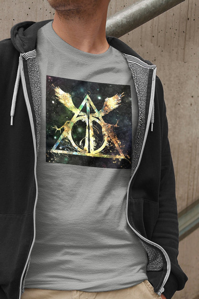 Koszulka z naszywką Harry Potter insygnia