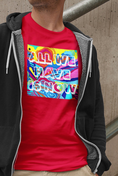 Koszulka z naszywką All we have is now