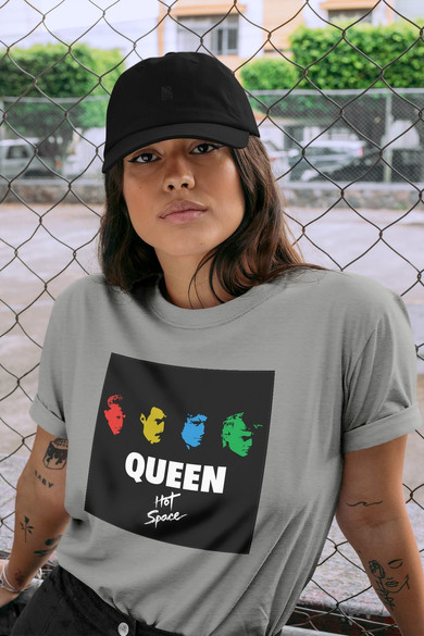 Koszulka z naszywką Queen Hot Space 02