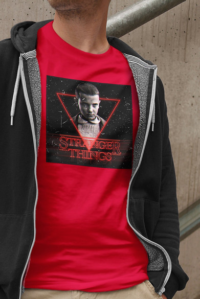 Koszulka z naszywką Stranger Things Eleven