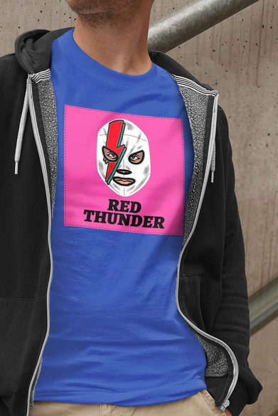 Koszulka z naszywką Red Thunder