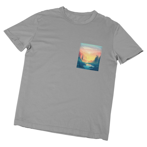 Koszulka z kieszonką KRAJOBRAZ LANDSCAPE