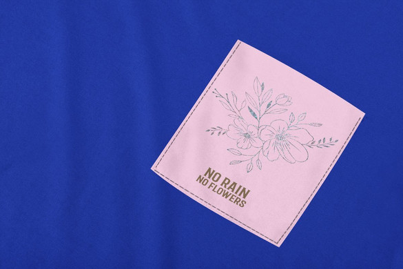 Koszulka z kieszonką NO RAIN NO FLOWERS