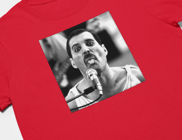 Koszulka z naszywką Queen Freddie Mercury 1