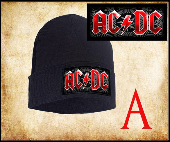 Czapka zimowa z naszywką  AC/DC