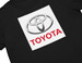 Koszulka z naszywką Toyota logo white