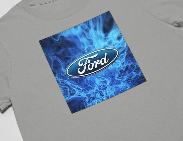 Koszulka z naszywką Ford logo blue