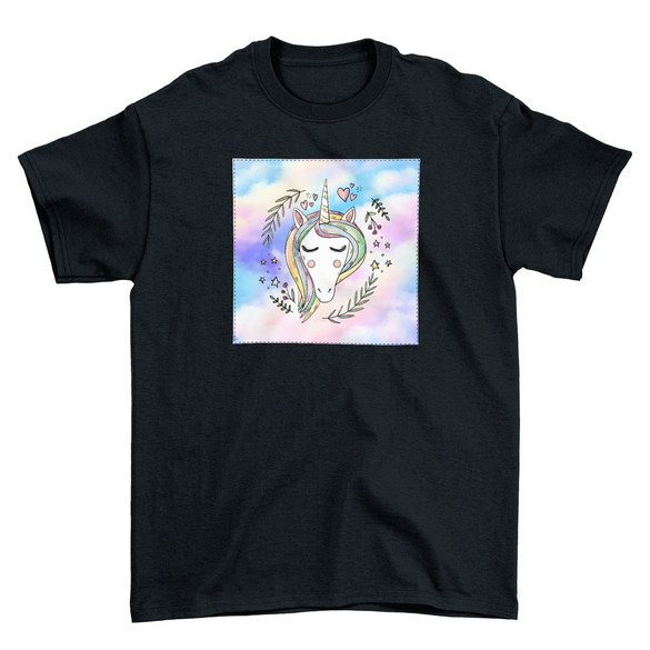 Koszulka z naszywką Unicorne 01
