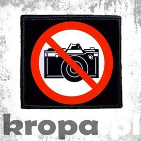 Naszywka ZAKAZ FOTOGRAFOWANIA