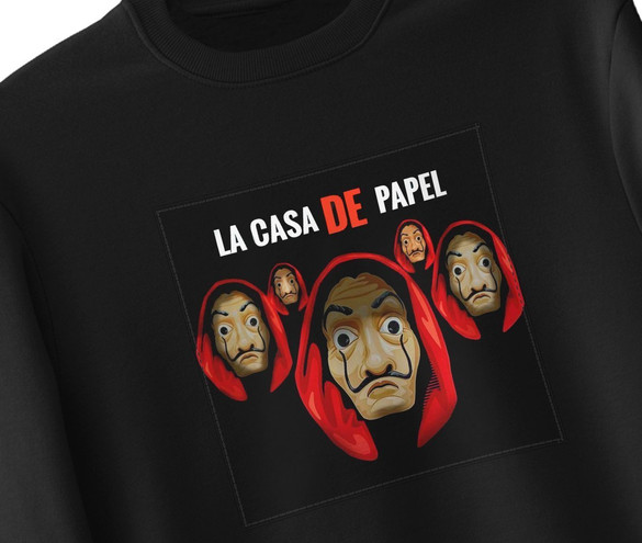 Bluza z naszywką Dom z papieru 02