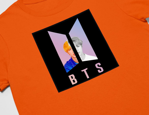 Koszulka z naszywką BTS JIN