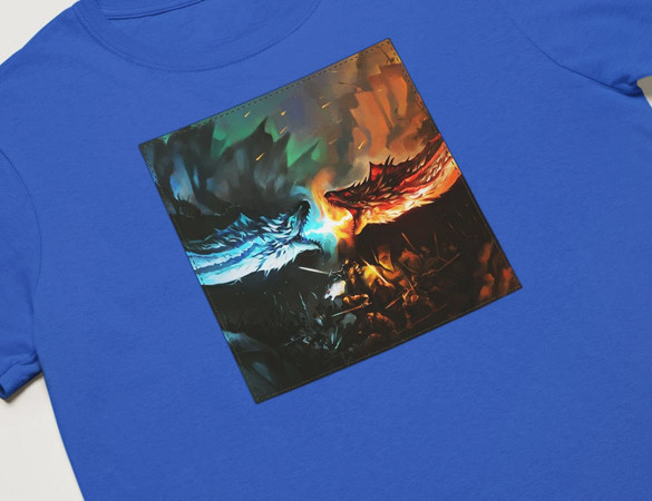 Koszulka z naszywką Game of Thrones dragon