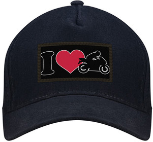 Czapka KOCHAM MOTORY bejsbolówka z naszywką