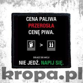 Naszywka CENA PALIWA...