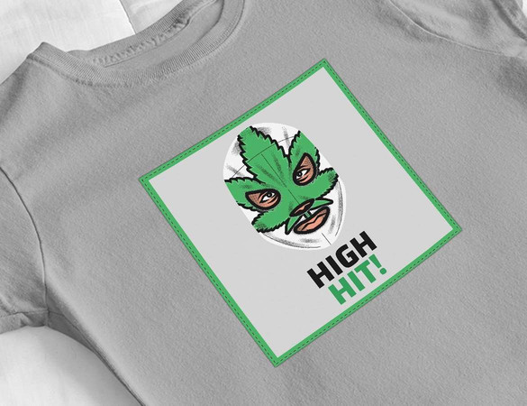 Bluzka damska z naszywką High hit