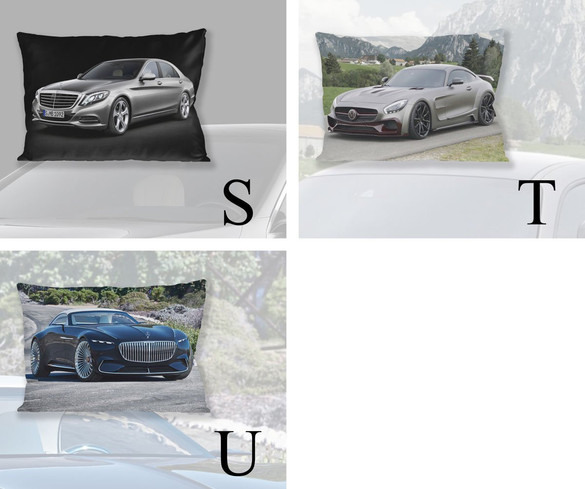 Zestaw MERCEDES poduszka+kubek+GRATIS!  WZORY