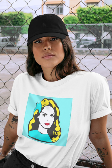 Koszulka z naszywką LANA DEL REY  pop art
