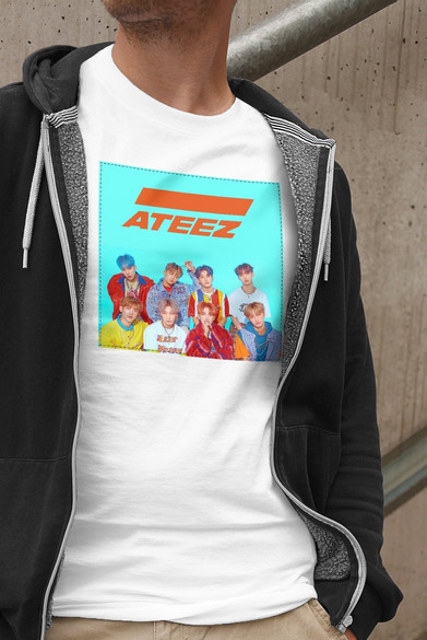 Koszulka z naszywką ATEEZ  band