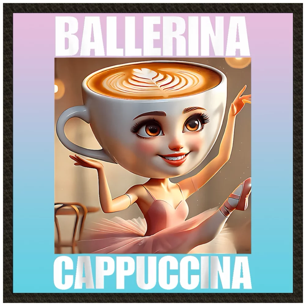 Naszywka Italian Brainrot Ballerina Cappucina włoski brainrot
