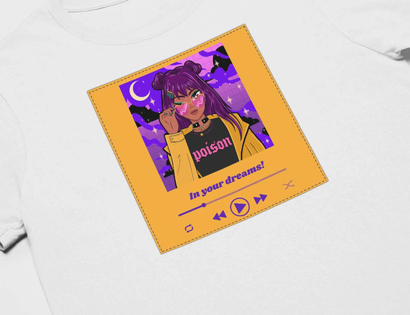 Koszulka z naszywką In your dreams