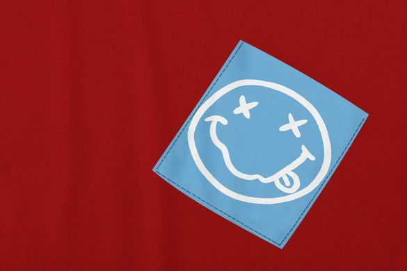 Koszulka z kieszonką  Smile  Blue