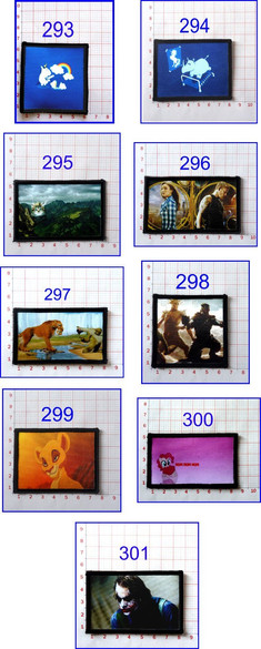 Naszywki FILMOWE 59 WZORÓW ZAPRASZAM