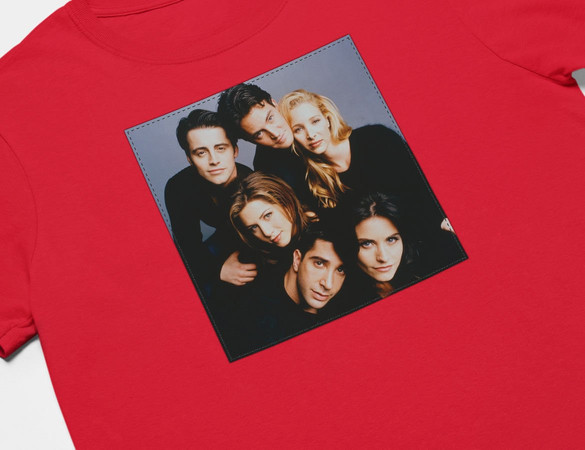 Koszulka z naszywką Friends squad