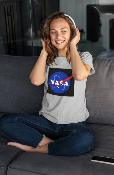 Bluzka damska z naszywką NASA logo