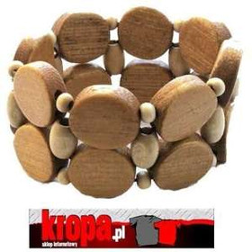 Bransoletka NATURAL "KOŁA" 01 (jasne)