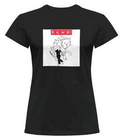 Bluzka damska z naszywką RAWR !