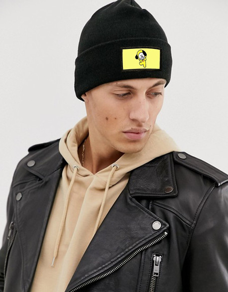 Czapka zimowa z naszywką BTS K-POP BT21 CHIMMY