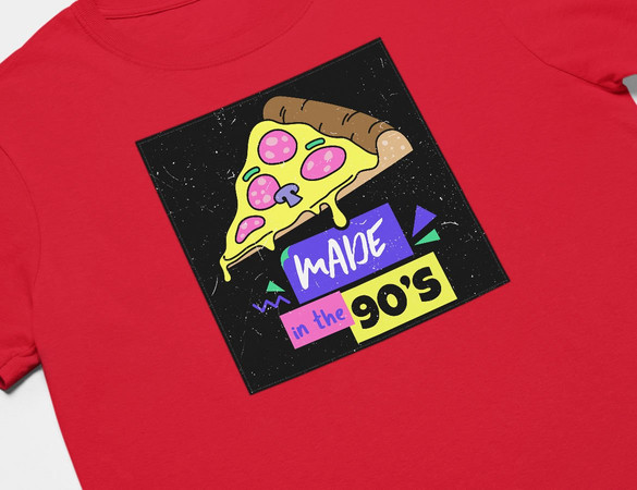 Koszulka z naszywką Made in the 90's