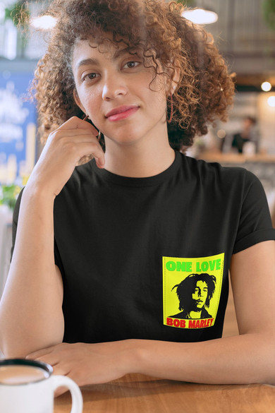Koszulka z kieszonką BOB MARLEY ONE LOVE