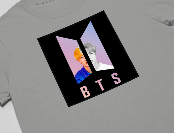 Koszulka z naszywką BTS JIN