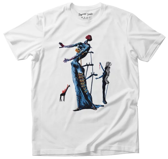 Koszulka Płonąca żyrafa Salvador Dali
