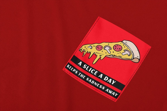 Koszulka z kieszonką A SLICE A DAY