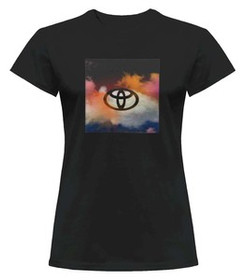 Bluzka damska z naszywką Toyota logo colourful