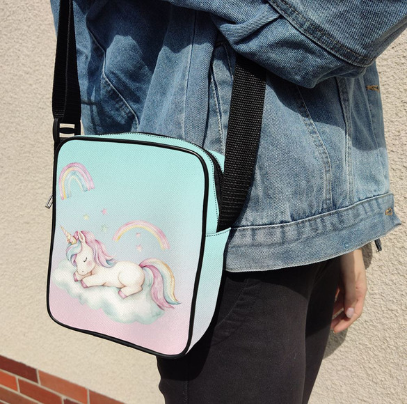 Listonoszka Jednorożec śpiący na chmurce – pastelowa, personalizowana dla dziecka