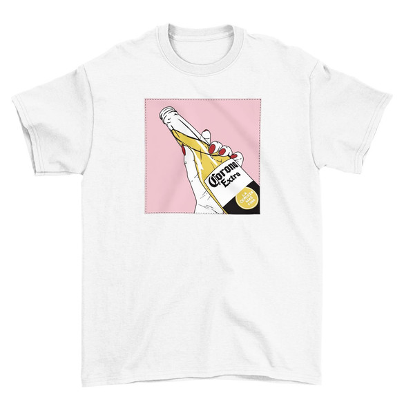 Koszulka z naszywką CORONA Extra