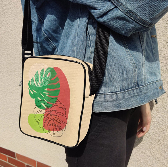 Torba Listonoszka Liście 04 Dodaj Napis!