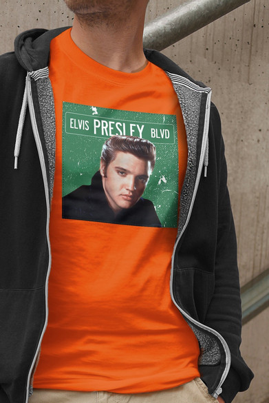 Koszulka z naszywką Elvis Presley 03