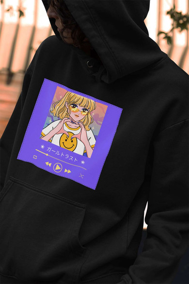 Bluza z naszywką Music window