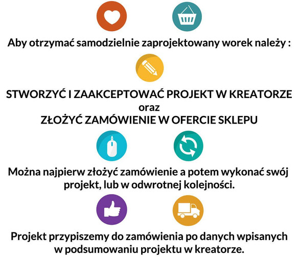 Worek z własnym Nadrukiem KREATOR NADRUKU