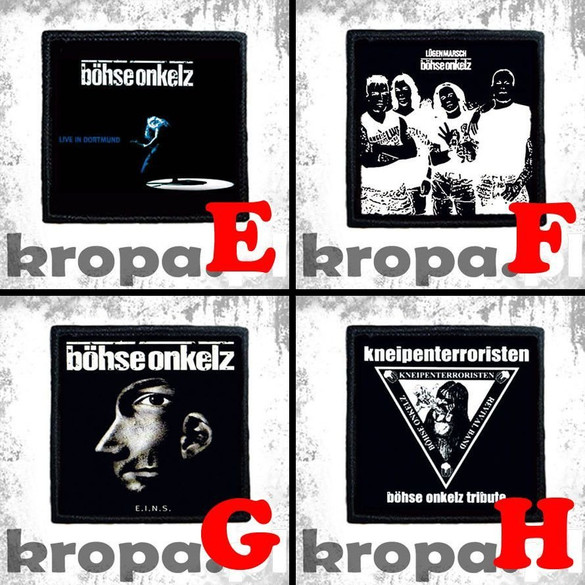 Naszywka BOHSE ONKELZ 8 X 8 cm Dużo Wzorów!