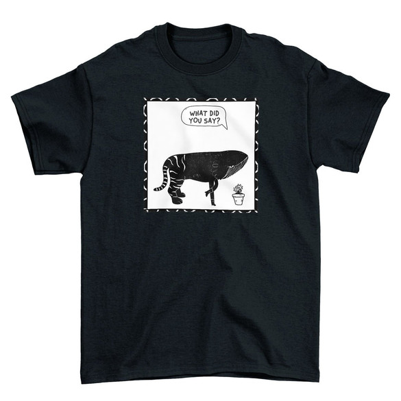 Koszulka z naszywką What did you say?