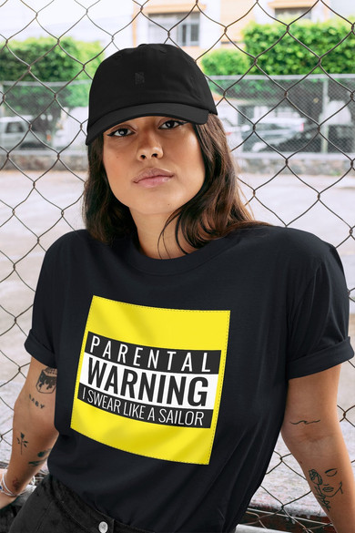 Koszulka z naszywką I swear like a sailor