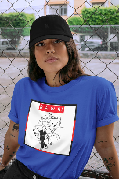 Koszulka z naszywką RAWR !