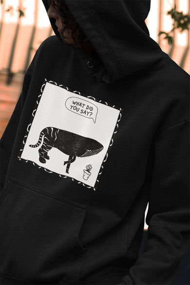 Bluza z naszywką What did you say?