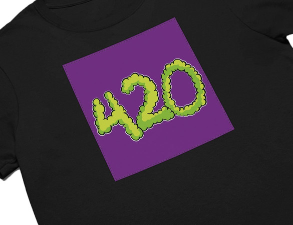 Koszulka z naszywką 420 GREEN