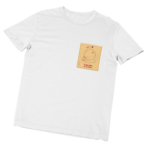 Koszulka z kieszonką I SEE YOU